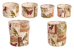 [B0210750] 2x Set6 P.Oggetti Botanic To Rosso