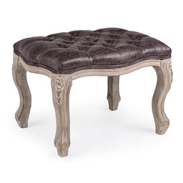 [B0743257] 2x Sgabello dark in tessuto stile classico