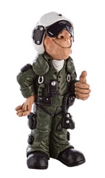 [B0183176] 2x Statuetta Caricatura Airman