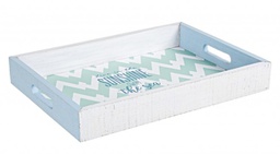 [B0133166] 2x Vassoio Malibu' Rett. Azzurro S