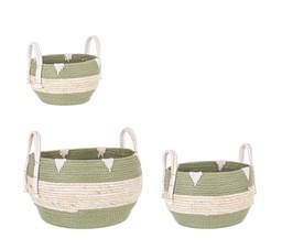 [B0411292] 3x Set3 Cesta 2M Thelma Verde Bomb