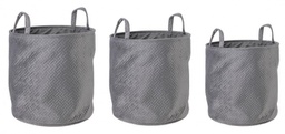 [B0219016] 3x Set3 P.Oggetti 2M Averill To Grigio