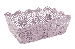 [B0380179] 4x Cesta Uncinetto Rett Lilla Xl