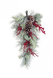 [B0971252] 4x Decor. Cherryl Bacche Rosso Goccia