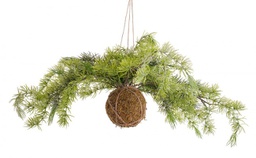 [B0937164] 4x Decorazione Sfera Hedge Innevato D75