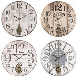 [B0180990] 4x Orologio Parete Arizona C-Pendolo Ass4