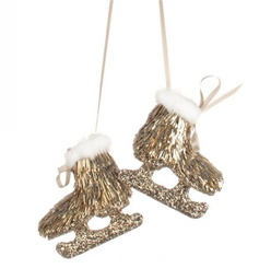 [B0927239] 4x Pendaglio Essence Pattini Oro