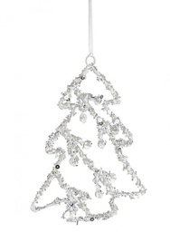 [B0927181] 4x Pendaglio Lizy Pino Argento