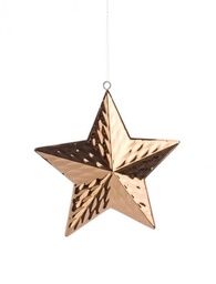 [B0912419] 4x Pendaglio Placcato Stella Rame M