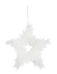 [B0936106] 4x Pendaglio Sfavillio Stella Traf Bianco S