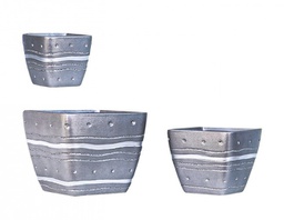 [B0855819] 4x S-3 Vasi Grey Qu