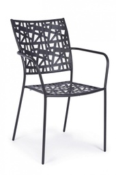 [B0802877] 4x Sedia C-Br Kelsie Antracite - 