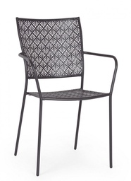 [B0802968] 4x Sedia C-Br Lizette Antracite