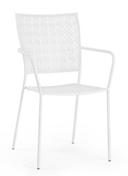 [B0802964] 4x Sedia C-Br Lizette Bianco