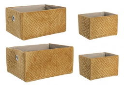 [B0219012] 4x Set4 Cesta Averill Ocra