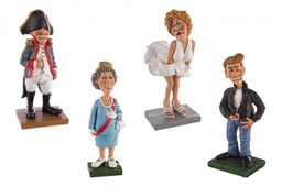 [B0183171] 4x Statuetta Caricatura Star-1 Ass4