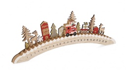 [B0971880] 6x Calendario Avvento Lettie Arco Rosso