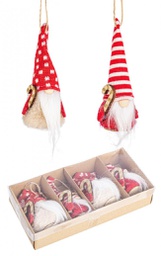 [B0971746] 6x Conf4 Pendaglio Even Babbo Rosso