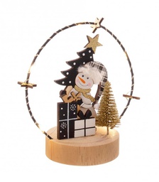 [B0938353] 6x Decor Elger To Pupazzo Nero C