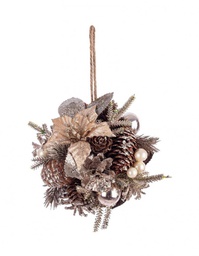 [B0970905] 6x Decor Sferica Alara Poinsettia Cham D125