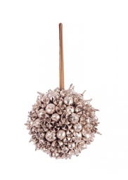 [B0970919] 6x Decorazione Sferica Jilly Champagne D125