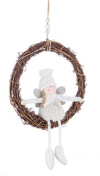 [B0929018] 6x Pendaglio Kathy Angelo Bianco C