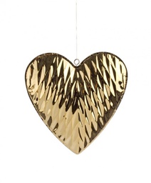 [B0912424] 6x Pendaglio Placcato Cuore Oro M