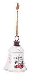 [B0937843] 6x Pendaglio Ringing Happy Holidays