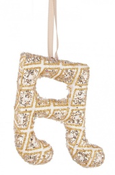 [B0927117] 6x Pendaglio Rombi Nota Oro
