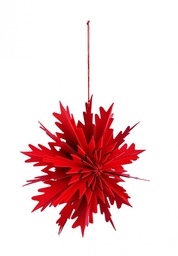 [B0971111] 6x Pendaglio Vik Fiocco 012 Carta Rosso D30