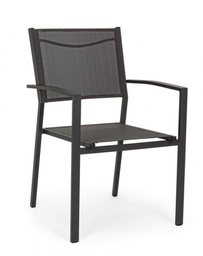 [B0662844] 6x Sedia C-Br Hilde Antracite Lh32 - 