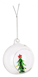 [B0937342] 6x Sfera Aperta Vt Yule Xmas Tree D80