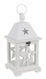 [B0926707] 8x Lanterna Alinka Legno Bianco C
