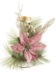 [B0932861] 8x P.Candela 1F Annabel Poinsettia Rosa H25