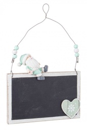 [B0929079] 8x Pendaglio Lavagna Arya Babbo Verde