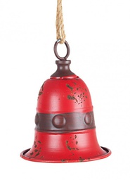 [B0932689] 8x Pendaglio Lindy Bell Met Rosso