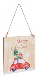 [B0938475] 8x Pendaglio Lyris Merry Xmas Macchina Ross