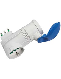 [1909358] Adattatore 16A Presa Blu + 16A Bipasso + Schuko FME 2P+T 16A IP44