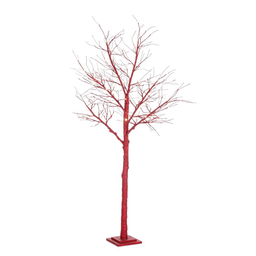[19982010] Albero Natale Timber rosso H160 x Ø50 cm